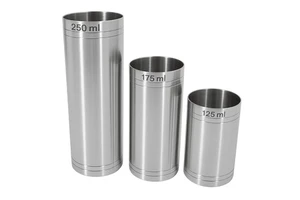Stainless Steel Food Grade Thimble Wine Measures 125ml/175ml/250ml Bar Jigger Spirit Shot Measure Reusable Portable