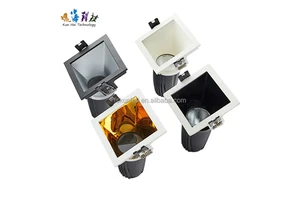 LED MR16 GU10 Spotlight Frame Concave Lighting square Inclined LED Downlight Lighting KH-JH-911