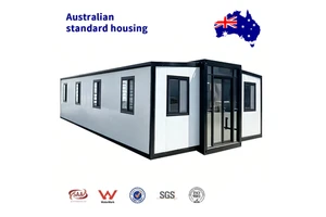 Liveable Design Contemporary Small Ready Built Detached 2 Story Steel Frame Backyard Tiny Prefab Granny Flat Container House
