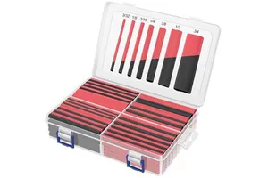 Metal Heat Shrink Tubing Kit with 8 Sizes Cable Sleeve Tube Assortment