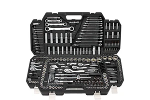 150-Piece Heavy-Duty Carbon Steel Home Repair Tool Kit Portable Hard Case Including Hammer Measuring Tape Other Essential Tools