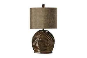 Decorative Table Lamp With Brown Lamp Shade Golden Table Lamp For Home Villas Decorative Lighting