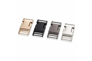Baiwei F0017-18mm Firm Low-friction Zinc Alloy Plate Buckle for Outdoor Hiking Bags & Pet Harness Webbing