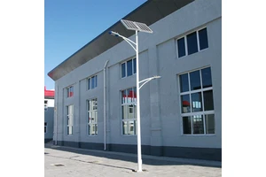 Outdoor Solar LED Street IP65 Road High Brightness Adjustable Color Temp Ra80 1200 Lumens Long Working Time 200 km/h Wind
