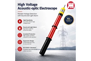 High Voltage Acousto-optic Electroscope Sensitive And Reliable IEC 61243-1 Compliant HV Voltage Detector Safety Testing Stick