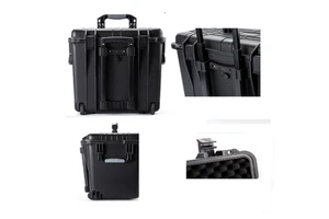 Heavy Duty IP67 Waterproof Trolley Plastic Tool Box with Foam for Industrial Equipment Storage Transportation Custom Logo/Color