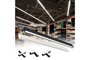 RONSE High Batten Large Linear LED Indirect Suspended Warehouse Lighting Glare-Free With Seamless Fitting Linear Light