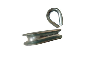 Qingdao China American Heavy G414 Galvanized Chicken Heart Ring Type D Thimble Wire Rope Protective Sleeve