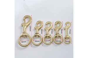 DWDP Snap Buckle Snap Bolt Solid Brass Hook ART#225B