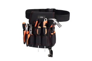 Custom Design New Product Durable Outdoor Tool Belt Bags Heavy Duty Waterproof Electrician Folding Tool Waist Bags