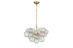 LED Modern Chandelier Luxury Restaurant Living Room Decor Light for Home Hotel Glass Pendant Light
