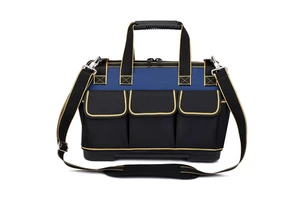 Heavy Duty Thickened Oxford Cloth Plastic Base Hardware Tool Kit Multifunctional Tool Bag Large Maintenance Storage Bag