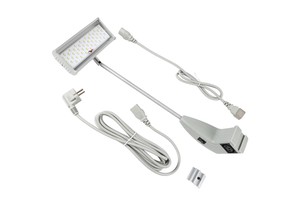 Booth Lights 25W Telescopic Long Arm Clamp Type with AC110V-220V for Exhibition Trade Show LED Spot Lights