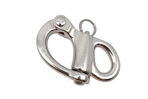 304 316 Stainless Steel Hand Pull Quick Hanging Shackle Fixed Bail Spring Snap Shackle