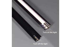 Black LED Linear Light Slim Aluminum Profile With Diffuser For Cabinet Lighting Indoor Decoration Office Commercial Lighting