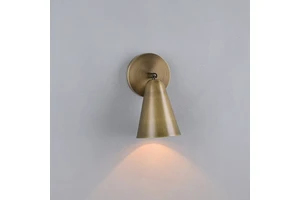 American Brass Corridor Fill Light Retro Restaurant bar Atmosphere Lamp Hotel Corridor Small Wall Lamp Bedroom Bedside Lamp