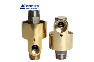 Double Flow Brass Rotary Joint High Speed High Pressure Cooling Water Rotating Swivel Unions