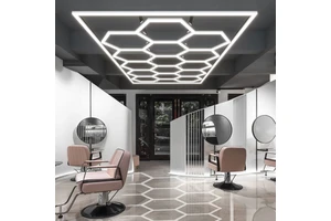 High Quality Energy Saving Hexagonal LED Garage Light IP67 Rating Customizable Color 1-Year Warranty for Office Workshop Ceiling