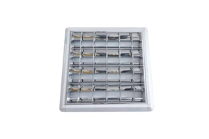 Factory Price Louver Fitting Ceiling Grille Light Surface Indoor Reflector Louver Grille Fixtuer Round Corner