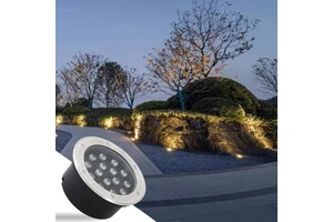 Twinklight Low Voltage 1W-36W 3000K Aluminum IP65 Outdoor Garden Lights Underground Spotlight for Deck