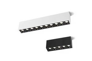 LED Surface Ceiling-Mounted Modern Minimalism Long Strip Spotlight Full-Spectrum Rectangular Linear Light Living Dining Grille