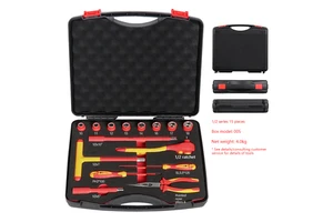 Pliers Head Screwdriver Socket Insulated Adjustable Wrench Insulation Tools Set
