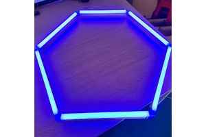HUAHAN LED Garage Light for Workshop & Car Garage IP54 Rated 5200LM Hexagon Design 2-Year Warranty
