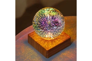 Factory Direct Supplied 3D Table Lamp Firework Love-Heart Holiday Decoration Ornaments Modern Ball Led Night Lighting