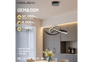 Wholesale Price Circle Ring Hanging Lamp Save Electricity 4kg Easy Installation Nordic 220V Led Hotel Staircase Chandelier