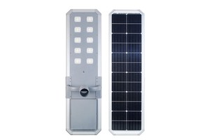 Monocrystalline Silicon High-Efficiency LED Solar Panel IP66 Rated Aluminum Housing Commercial Street Light 6500K