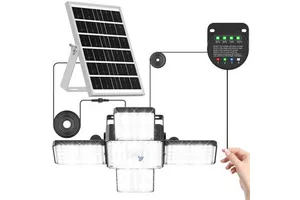 Ranchers & Outdoor Users Illuminate Shed Garage 268LED Solar Pendant Light Motion Sensor 4 Modes IP65 Waterproof for Barn Gazebo
