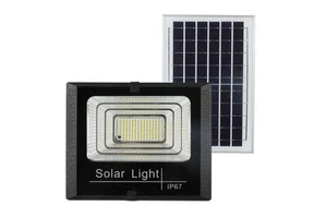 Outdoor Solar Spotlights Flood Wall Light with Remote Exterior Solar Lights Aluminum Super Bright Solar Street Waterproof