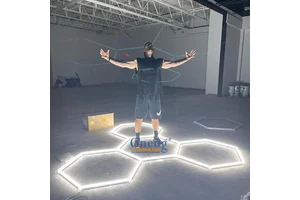 Competitive Price Commercial Car Repair Shop Exhibition Hall Garage Modular Hexogon Lighting