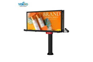 City Highway Full Color P6 LED Video Advertising Display High Brightness Outdoor Mega Billboard Airport Exhibition Hall 1 Year