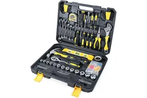Portable Toolbox Storage Case Home Tool Kit 108pcs Portable Complete Basic Repair General Hand Tool Sets