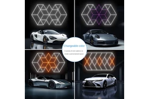 Honeycomb LED Light for Workshop Gym Warehouse Basement Car Detail Shop Garage Showroom Hotel Bright Working