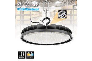 HighBay Ceiling Led Garage Lights High Bay Lamp with 110V Plug US Hook UL Listed Led Shop Light for Barn Workshop
