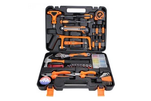 MYJ 46pcs Tool Sets Multi-Purpose Repair Tool Kit Hammer Wrench Pliers Combo Hardware Tool Set for Vehicle Home Maintenance