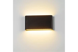 Ultra-thin Outdoor Waterproof Wall Lamp, Long Strip Landscape Decor Wall Light for Terrace, Corridor, Villa and Courtyard