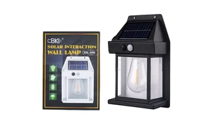 Solar Outdoor Wall Lamp Motion Sensor Three-mode Tungsten Wire IP Rating Rainproof Garden Villa Courtyard Night Light