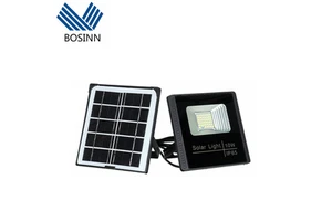 Solar Flood Light Remote Control Flexible Installation Garden Pole Street Light