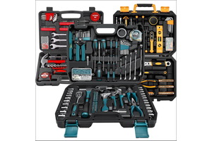 148pc Red Comprehensive Home DIY Hand Tool Kit Set Household Repair Tool Set In A Portable Tool Box OEM ODM Supported