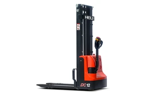 HELI Hot Selling Electric Stacker Forklift 1.2Ton 1.5Ton 3M 4M Lift Height Walkie Pallet Lifter 24V Battery For Warehouse