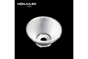 HONJU 92mm Reflectors Cup Optics LED Lens COB Plastic Lights PC Material IP55 Rated 15-60 Degree Beam Angle for Indoor Lighting