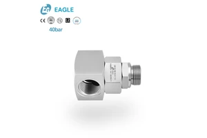 EAGLE Manufacturer Stainless Steel Rotary Joint Straight Connector BSP G Female Male Right Angle Rotary Joint for Liquid Gas