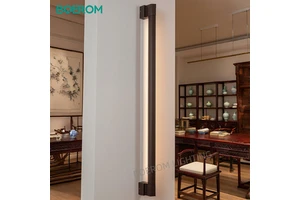 Simple LED Decorative Wall Lamp for Garden Courtyard Aluminum Outdoor Linear Wall Sconce IP54 Bright Lighting Stylish Design
