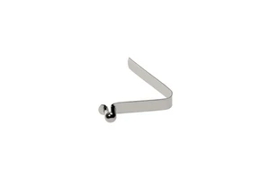 Factory Custom 65Mn Steel Stainless Steel Nickel Zinc Plated Helical V Shape Flat Button Lock Spring Clip