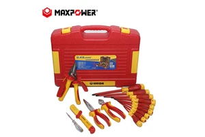 Maxpower 15Piece High Hardness VDE 1000V VDE Insulated Tools Set Kit for Repair