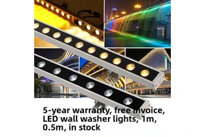 Aluminum LED Wall Washer Light Outdoor Waterproof IP67 Linear Contour Exterior Wall Spotlight for Signboard