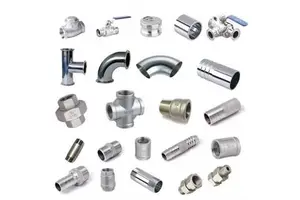 304 316 High Quality Threaded Welded Stainless Steel Pipe Fittings Tee Coupling and Elbow Fittings